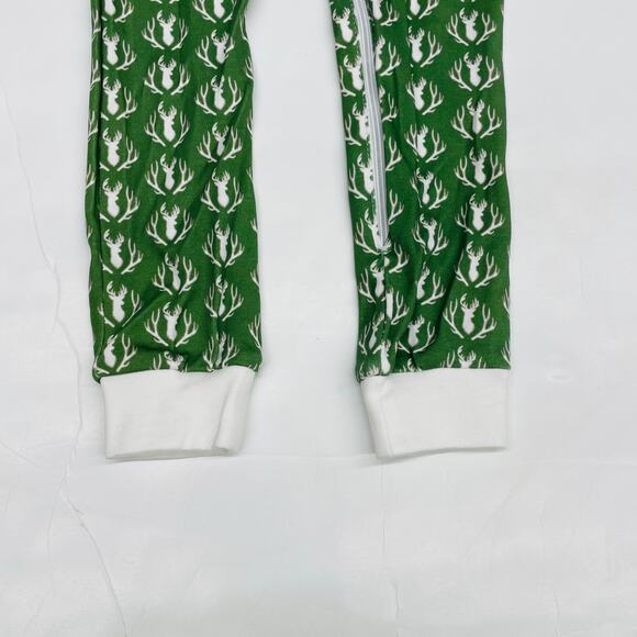 NWT Lila & Hayes 18-24M Parker Zipper PJ in Deer & Antler Print - Picture 4 of 4